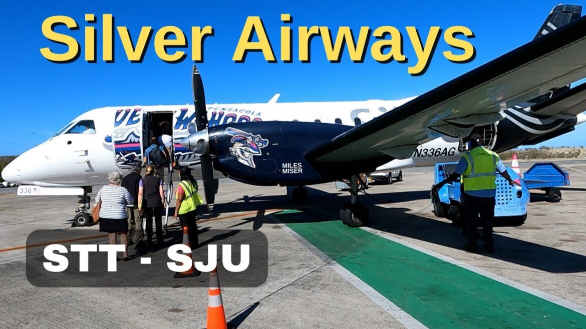 Silver Airways Review + STT airport tips! | STT – SJU | SAAB 340 Silver Airways Review + STT airport tips! | STT - SJU | SAAB 340