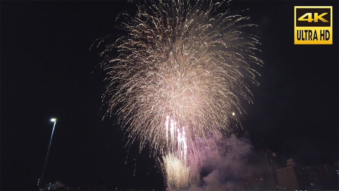 【4K】豊平川花火大会 道新・UHB花火大会 2023 散歩 | 中央区 札幌 北海道 日本【Binaural ASMR】