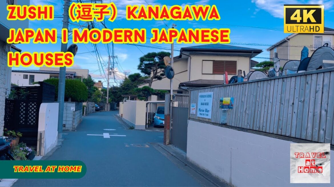 4k hdr japan travel | Walk in Zushi  （逗子）kanagawa japan |  Modern Japanese Houses