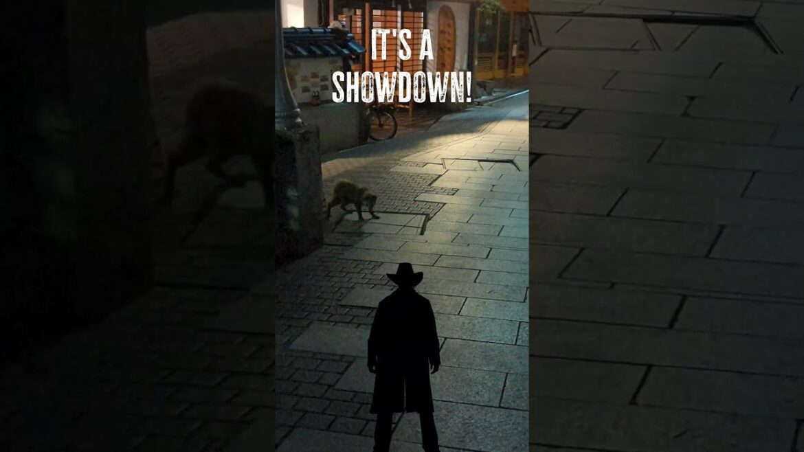 Traveling in Japan but rabid TANUKI wants me gone! 😱 #shorts #japan