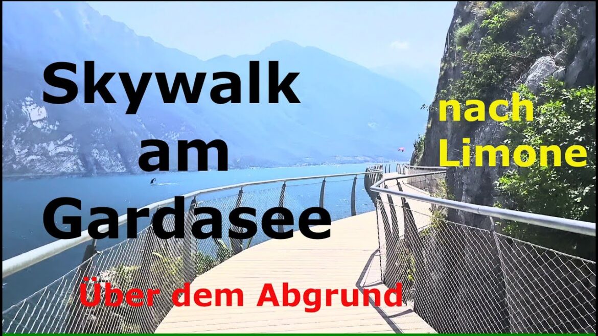 Skywalk am Gardasee. Radweg Garda By Bike von Riva del Garda nach Limone. 2022