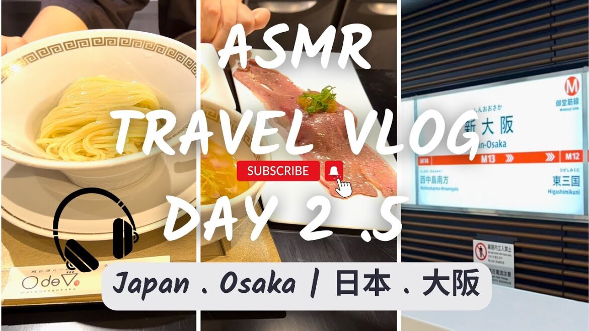 OSAKA Travel Vlog [EP06] Day 2.5 | Shin-Osaka . Very popular ramen shop 🍜 | 新大阪駅 超人氣拉麵店 | ASMR