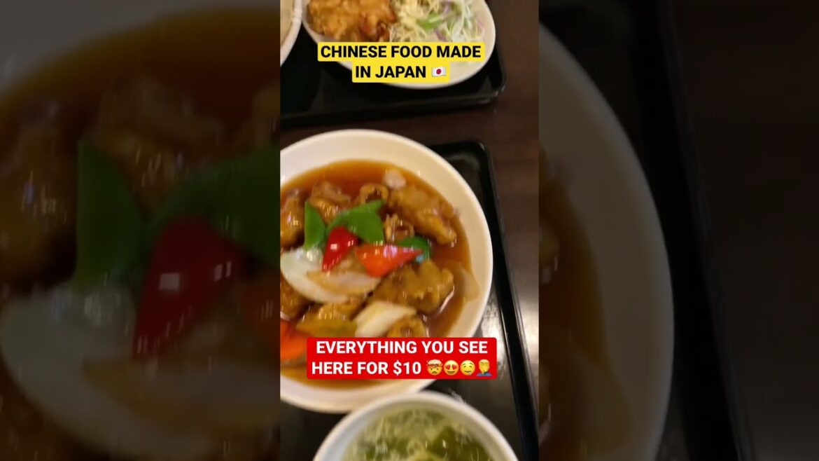 Meal for 2 in #japan ONLY $10 🤯 #chinesefood in #osaka 🇯🇵 #shorts #travel #1ancu1ghiozdan