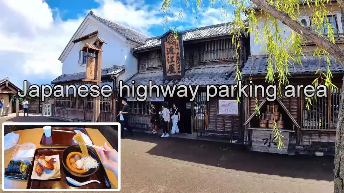 [Highway in Japan] I took a break in the parking area and service area.
