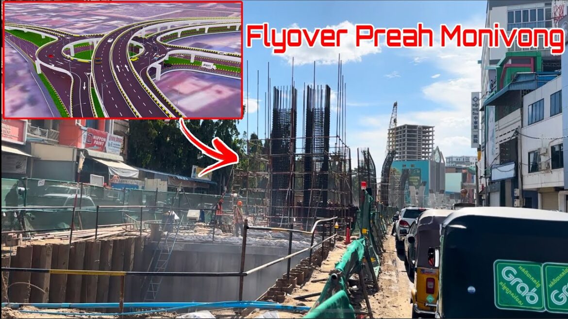 Flyover Bridge Preah Monivong Contruction Update Aug 2023 l Phnom Penh CAMBODIA Flyover Bridge Preah Monivong Contruction Update Aug 2023 l Phnom Penh CAMBODIA