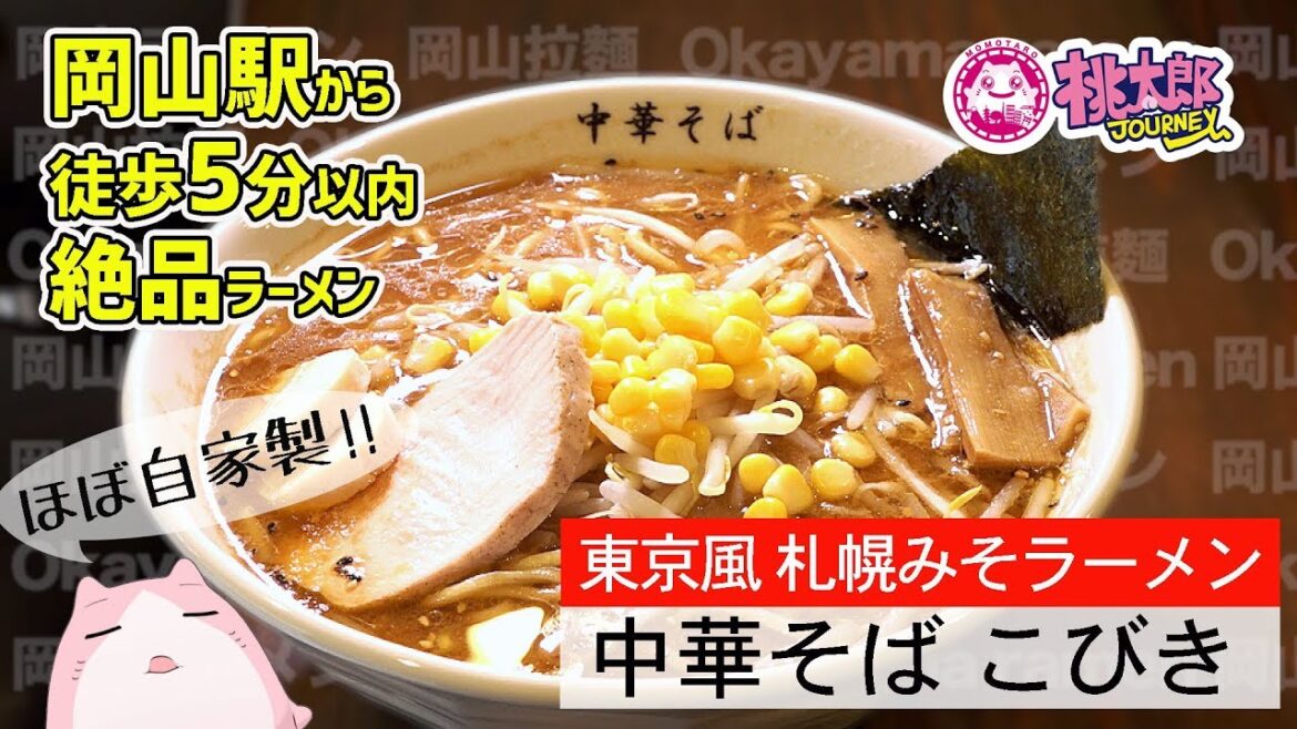 【岡山ラーメン】岡山駅から徒歩５分圏内！ラーメンおたくの珠玉の一杯。東京風札幌みそラーメンがスゴイ！