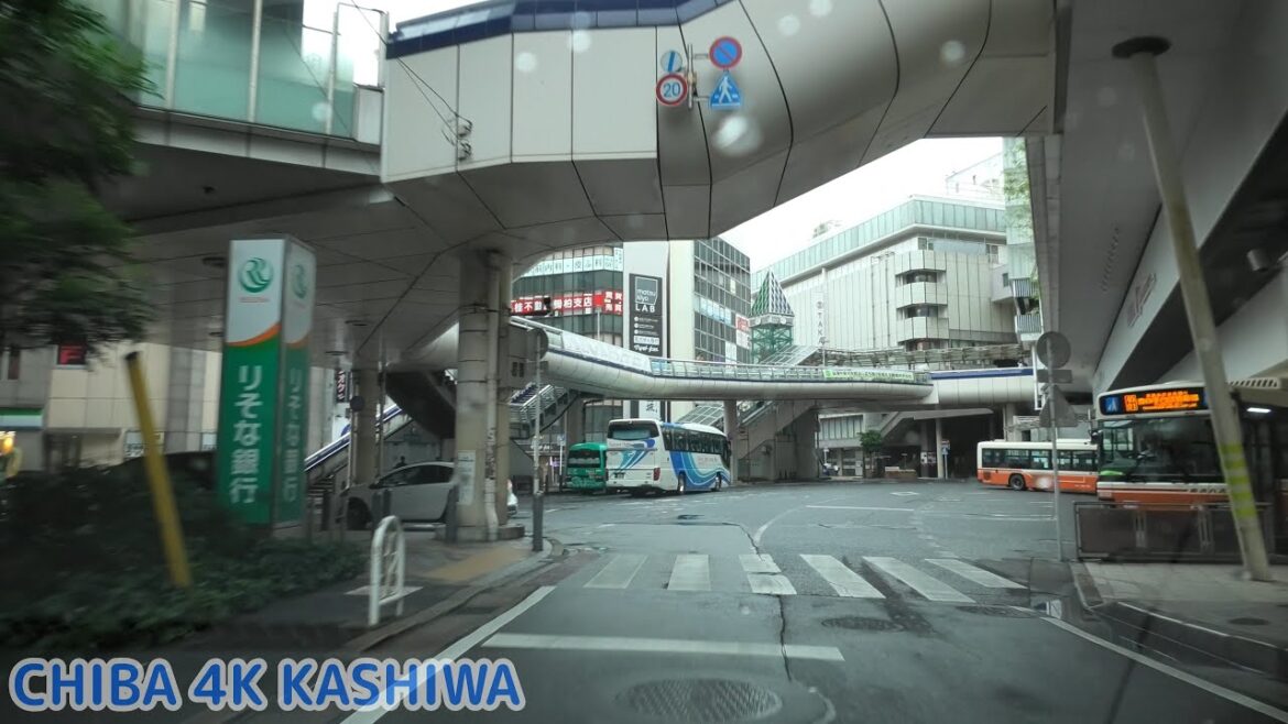 東葛通り（柏南口商店街）→  末広あけぼの線 [ #柏市 4K/30p 車載動画]：国道6号交点～柏駅～国道6号交点