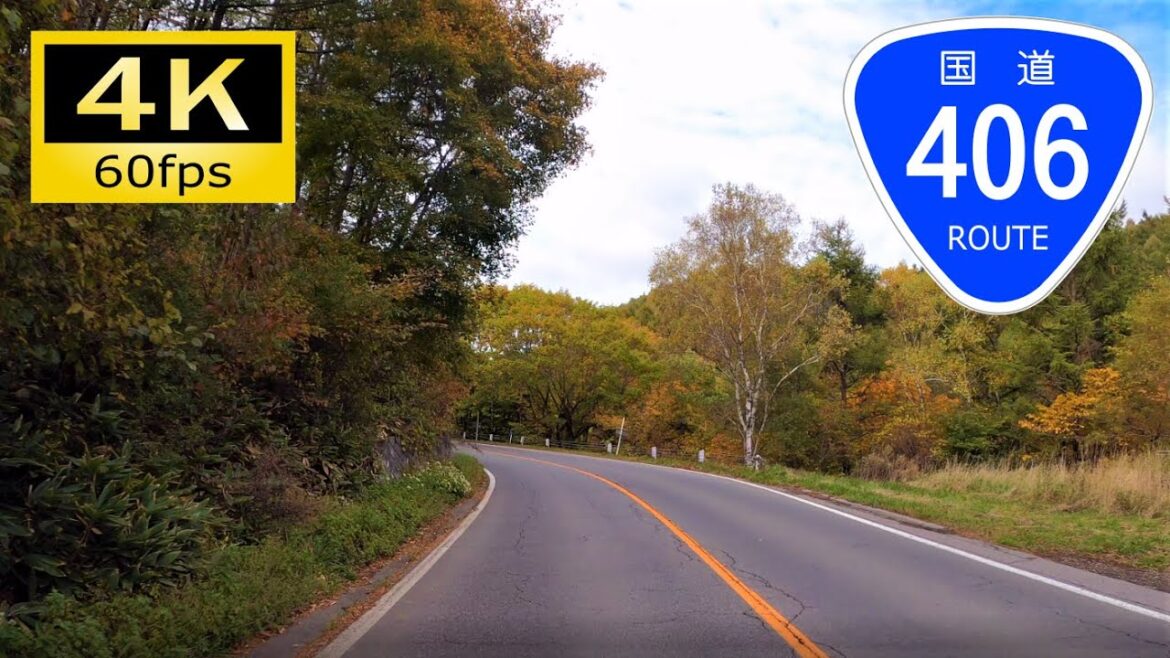 【Driving in Japan】National Route 406: Sanada - Suzaka, Nagano（車載動画 国道406号 真田～須坂）[4K]
