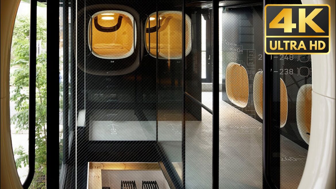4K Staying at Tokyo's Newest Capsule Hotel / What is the Sleep Analysis Service?