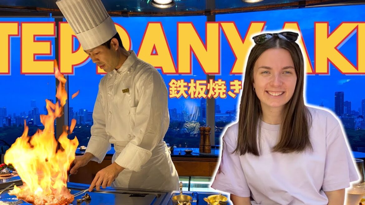 I Tried $300 Teppanyaki With My Japanese Husband | 外国人の彼女が初めて鉄板焼き食べてみた #国際結婚  #osaka