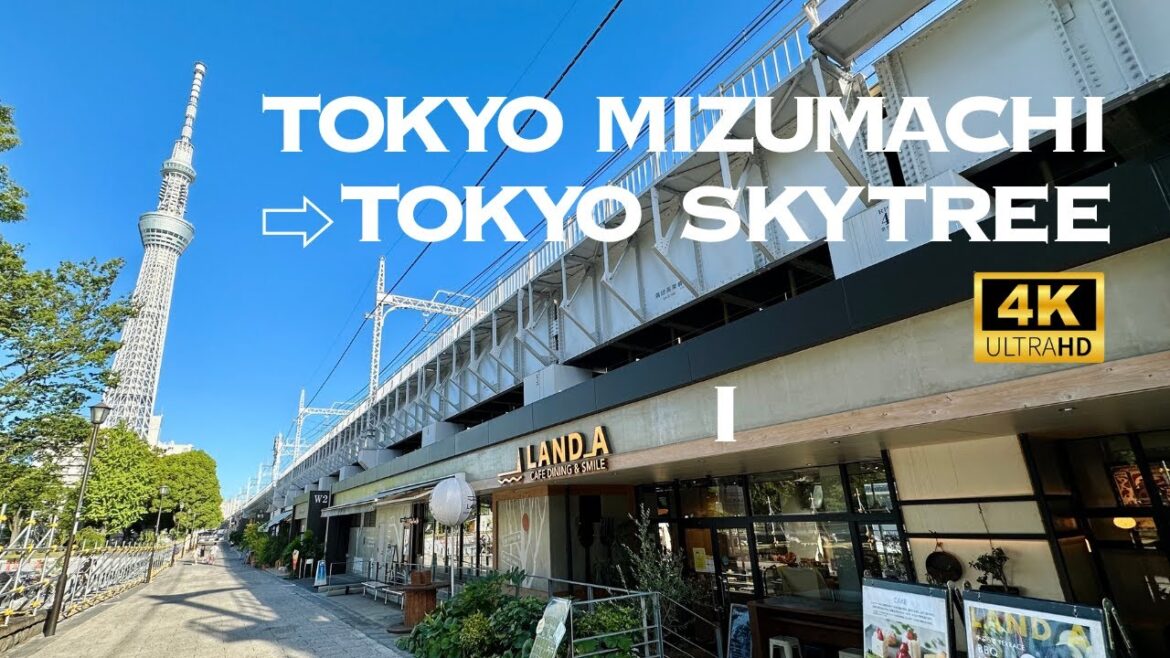 [4K] Tokyo Mizumachi→Tokyo Skytree 🐧 Nonstop Walking Tour / 東京ミズマチから東京スカイツリー 散歩