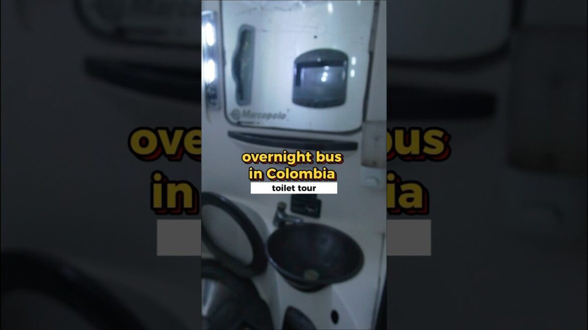 Avoid the toilet on an overnight bus