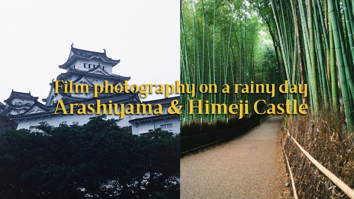 Film photography on a rainy day in Kyoto Arashiyama and Himeji