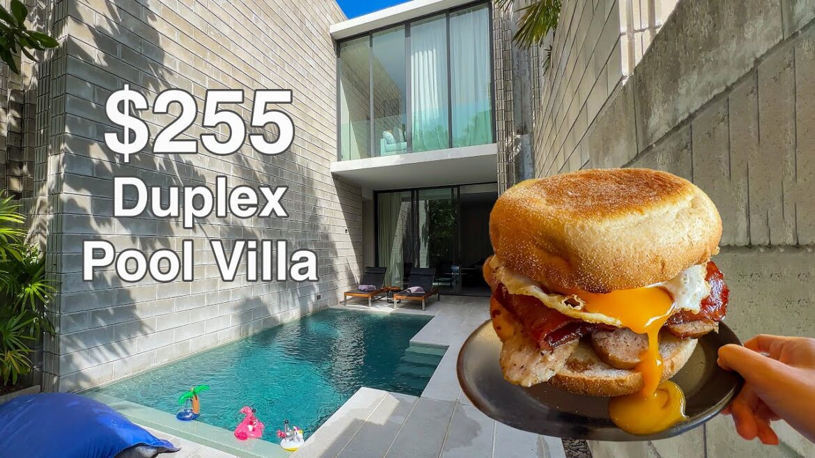 Eating at a Luxury Pool Villa Resort in Thailand