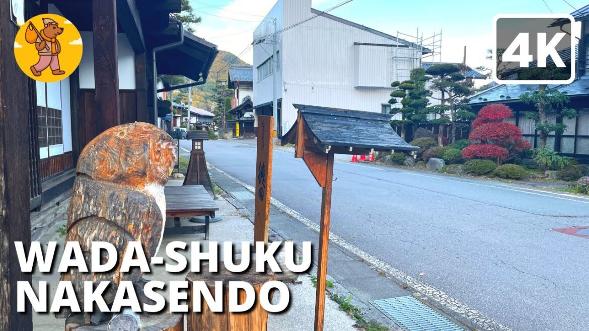 Wada-shuku 中山道 Nakasendo | 4K Nagano Japan Countryside Walking Tour | 長和町 小県郡 和田宿 長野県