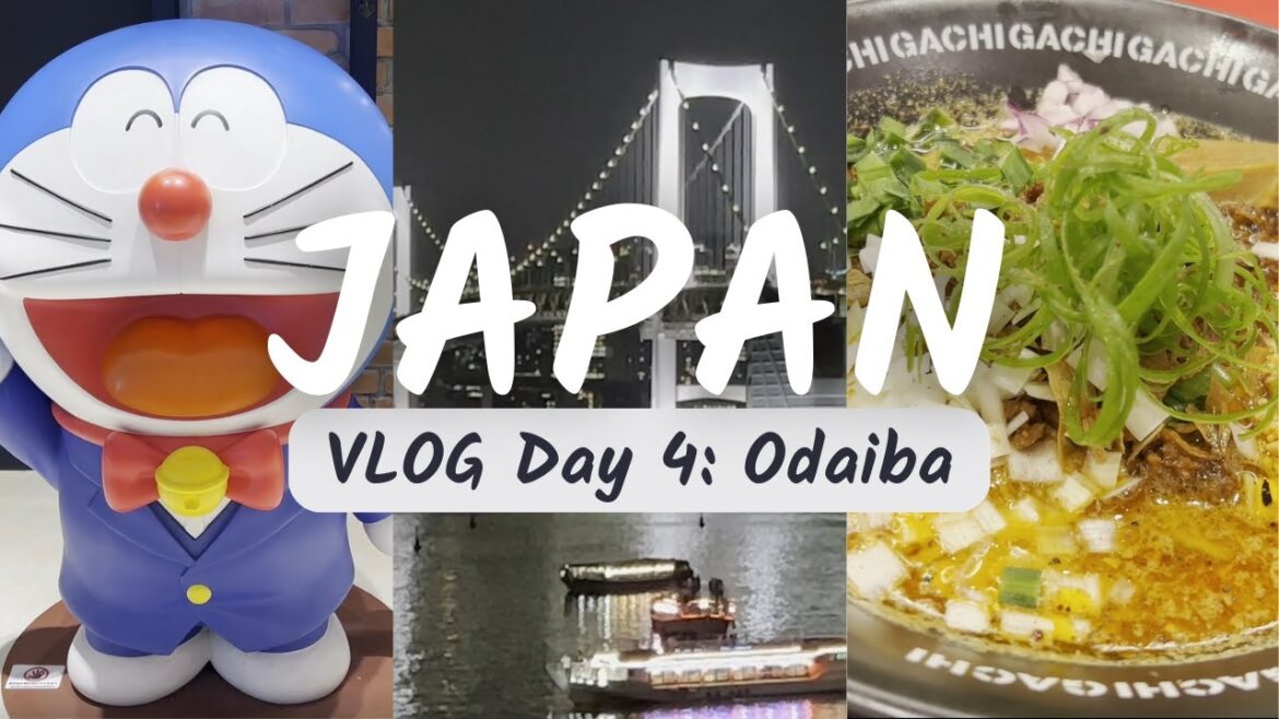 Japan Vacation VLOG: Day 4 - Odaiba | Diver City | Joypolis | Vegan Ramen | Round1 | Decks Mall