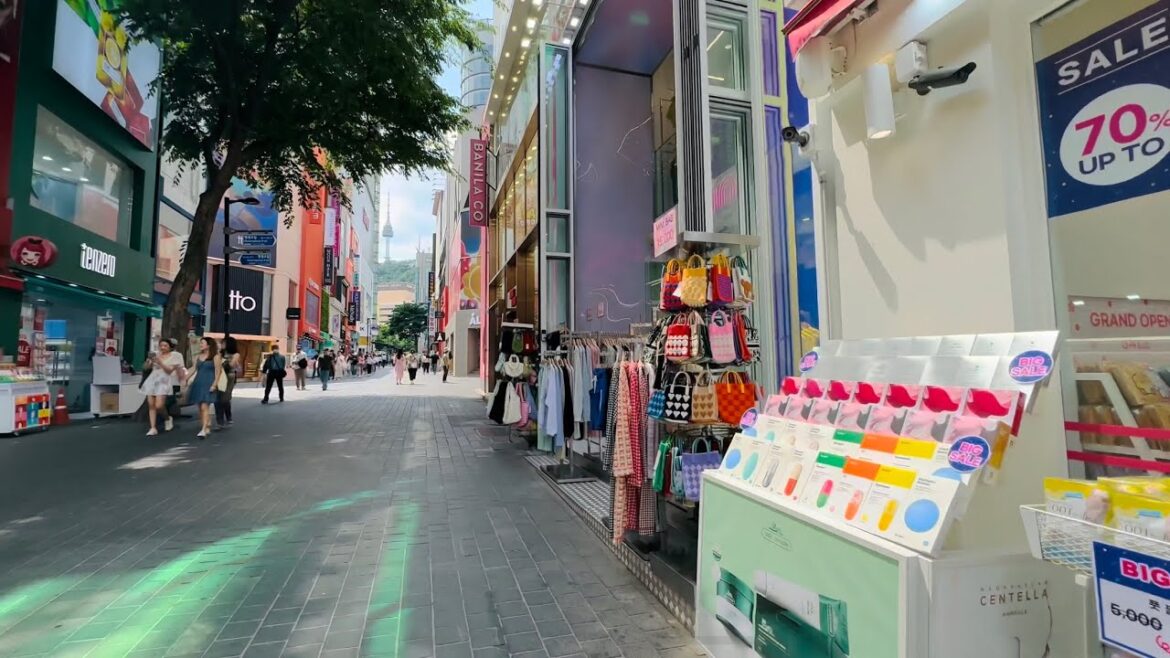 Morning Walk in Myeongdong 🇰🇷 - Walking in Seoul