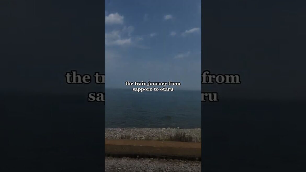 the train journey from sapporo to otaru #japan #japantravel #otaru #hokkaido #sapporo