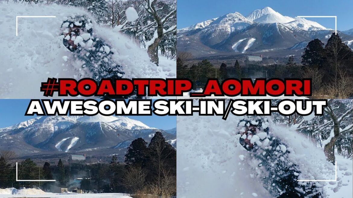 Ski-in/ski-out location at Aomori Spring & best way to feast on #japow