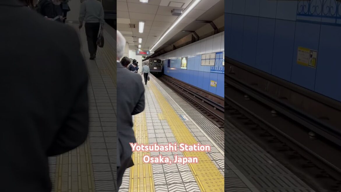 Yotsubashi Station Osaka, Japan 🇯🇵 #osaka #japan #metrotrain #travel