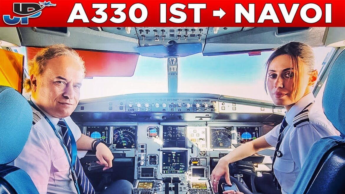 MNG Airlines A330-200F Cockpit Istanbul to Uzbekistan🇺🇿