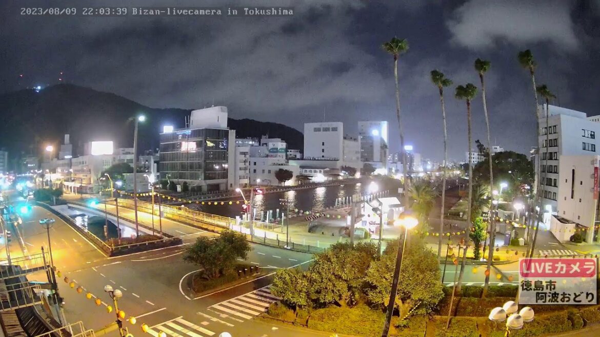 【LIVE配信済】眉山・阿波おどりライブカメラ（徳島県徳島市）/Mt. Bizan･AwaOdori in Tokushima Japan - Live Camera