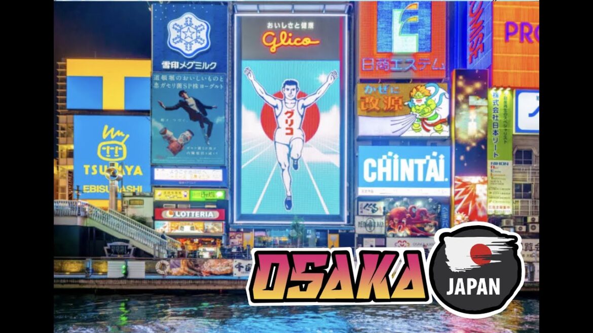 Osaka Japan 🇯🇵  Tour of Dontonbori FOOD & FUN