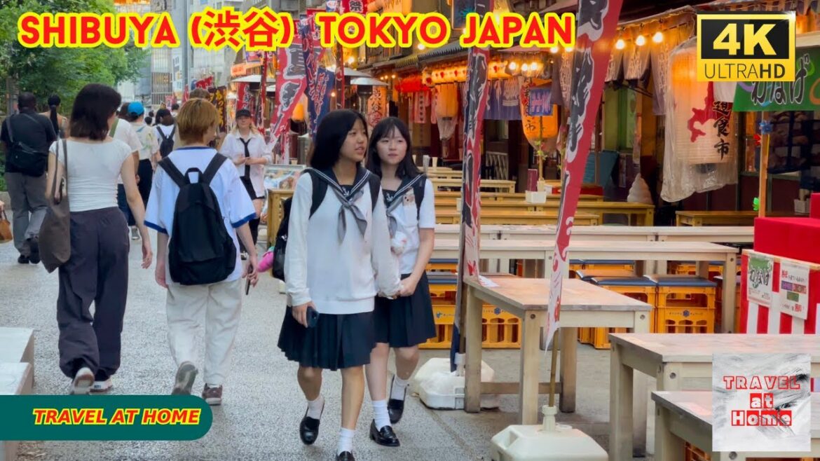 4k hdr japan travel | Walk in Shibuya (渋谷) Tokyo japan |  Relaxing Natural City ambience