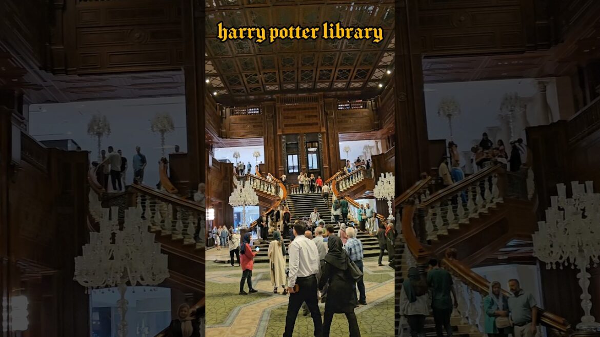 Sorcery & Scrolls: Unveiling Iran Mall's Harry Potter Library 4k #harrypotter #travel #harrystyles