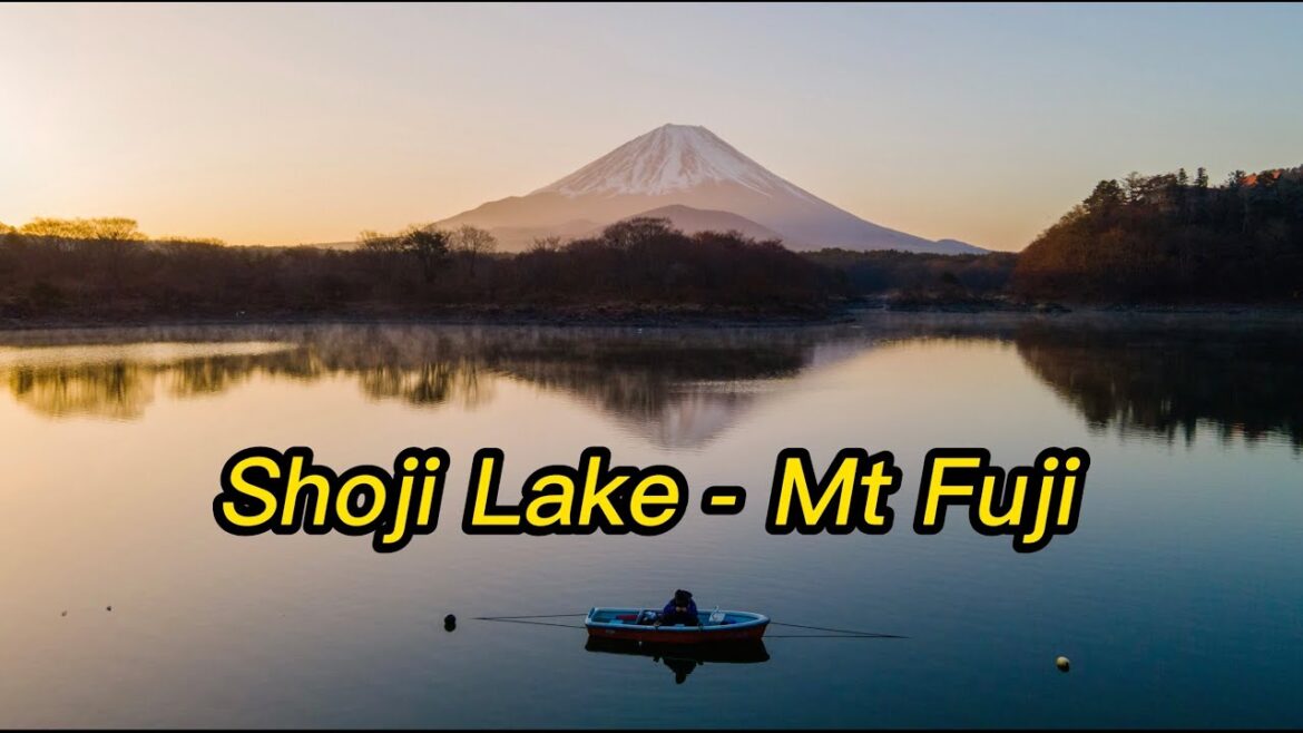 【4K Flycam】Shoji Lake - Mt Fuji Japan, Núi Phú Sĩ