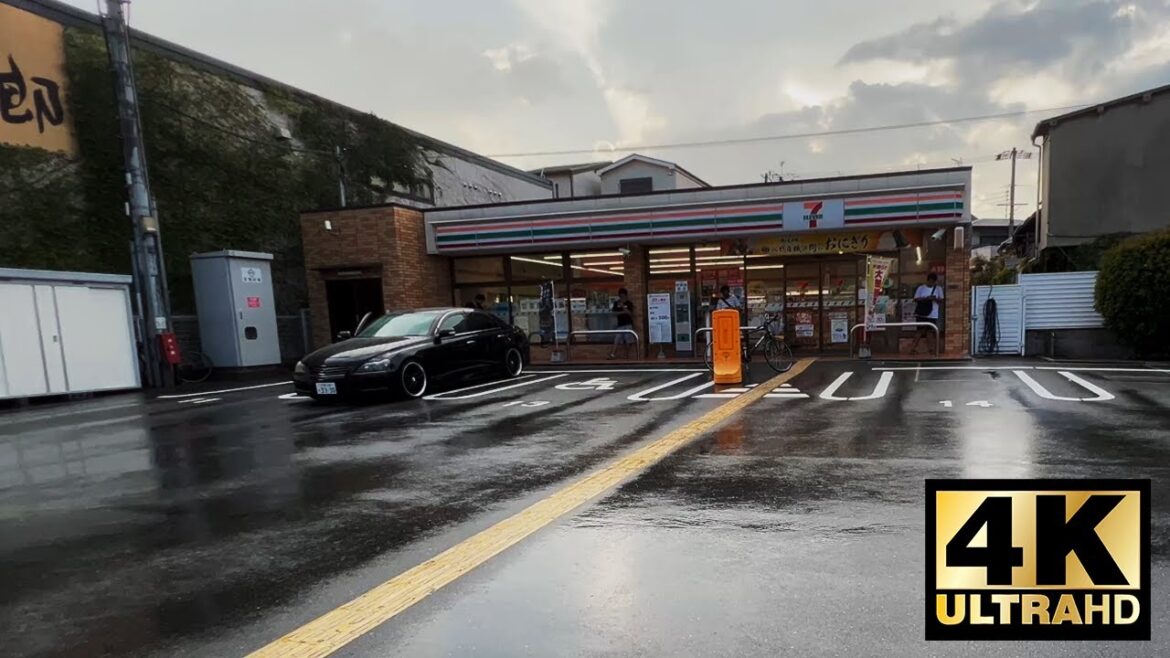 7-Eleven Japan 4K Walking Tour  | Travel | Osaka Convenience Store 2023