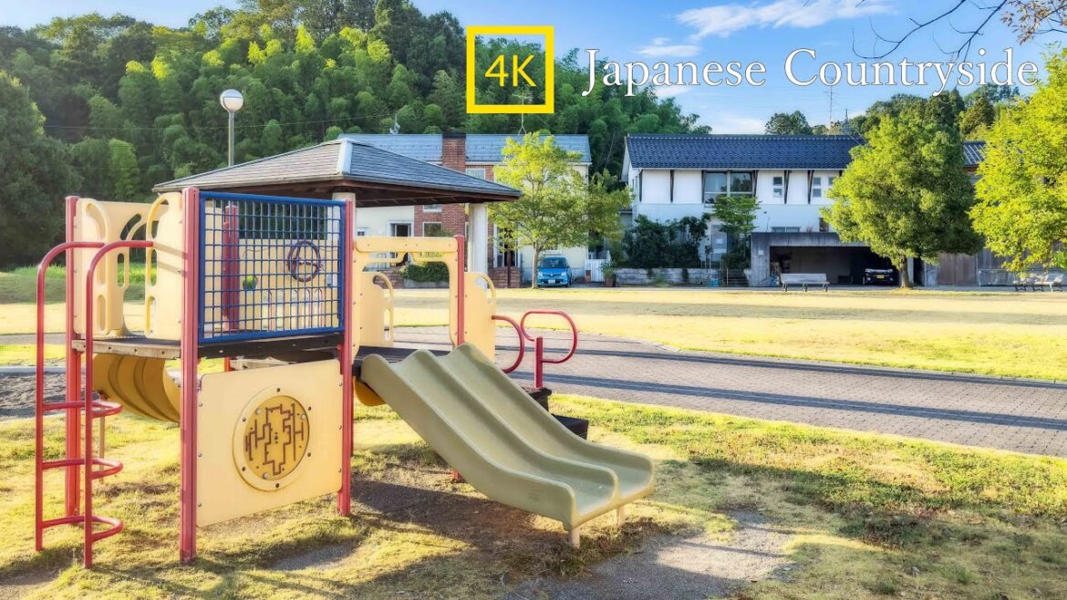 【4K  Japan】Walk in a quiet residential area Countryside of Ishikawa ｜Chirping of Birds and Insects