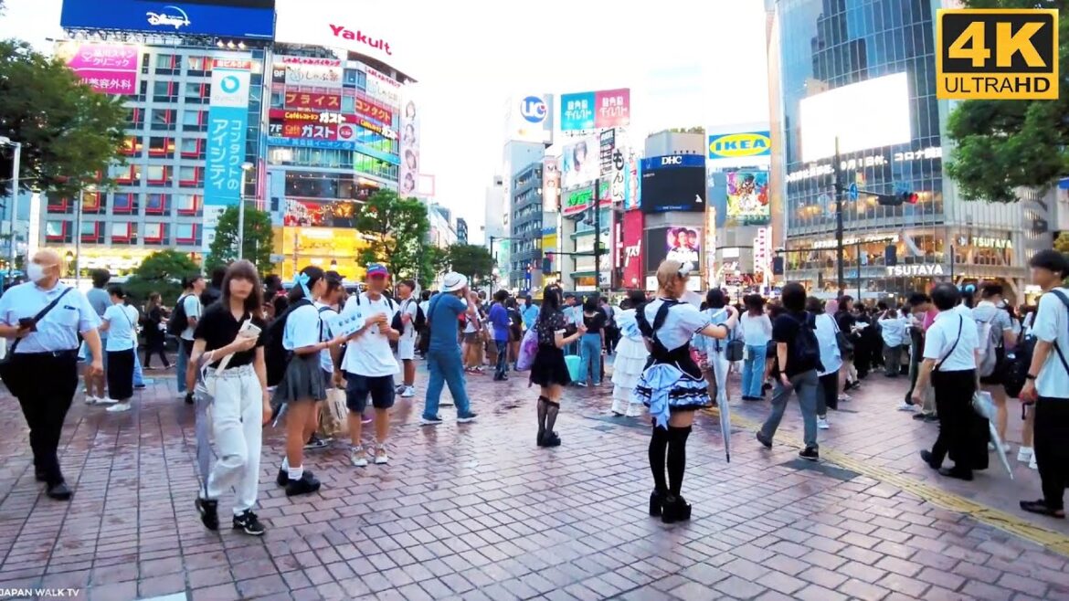 【4K】TOKYO Summer Walk 2023 - Shibuya Tokyo Walking Tour Street People Shopping Food -渋谷東京 Japan Walk