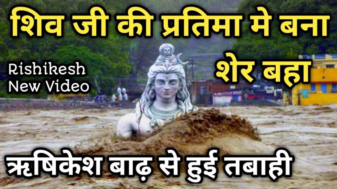 ऋषिकेश में आई बाढ़ से भगवान शिव की प्रतिमा में बना शेर बहा, बाढ़ के बाद ऋषिकेश के हाल Rishikesh Video ऋषिकेश में आई बाढ़ से भगवान शिव की प्रतिमा में बना शेर बहा, बाढ़ के बाद ऋषिकेश के हाल Rishikesh Video