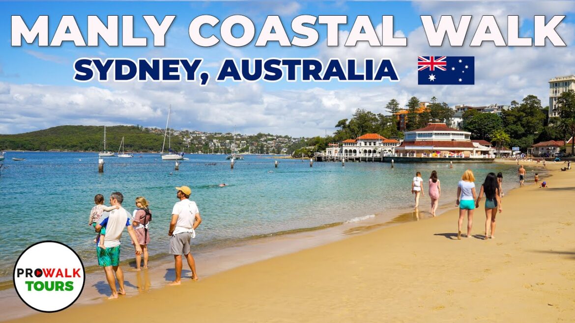 Manly, Australia Scenic Coastal Walk - 4K with Captions - Treadmill Exercise Workout