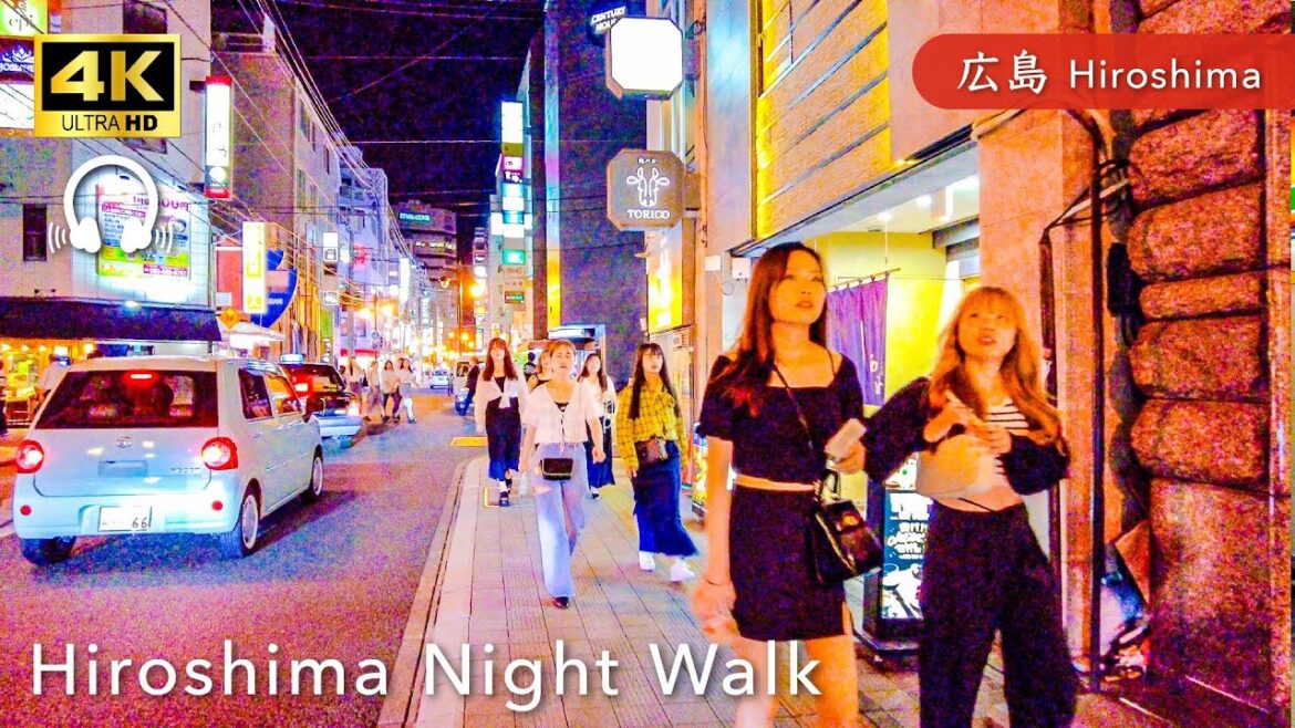 【Hiroshima💖】Walk Japan – Night walk in Hiroshima in Nagarekawa ASMR 【4K】 【Hiroshima💖】Walk Japan - Night walk in Hiroshima in Nagarekawa ASMR 【4K】