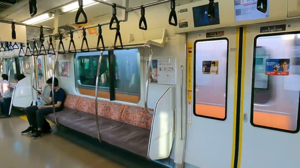 Musashi-kogane station to Nakano station • Chuo Line • Tokyo • Japan • 4K