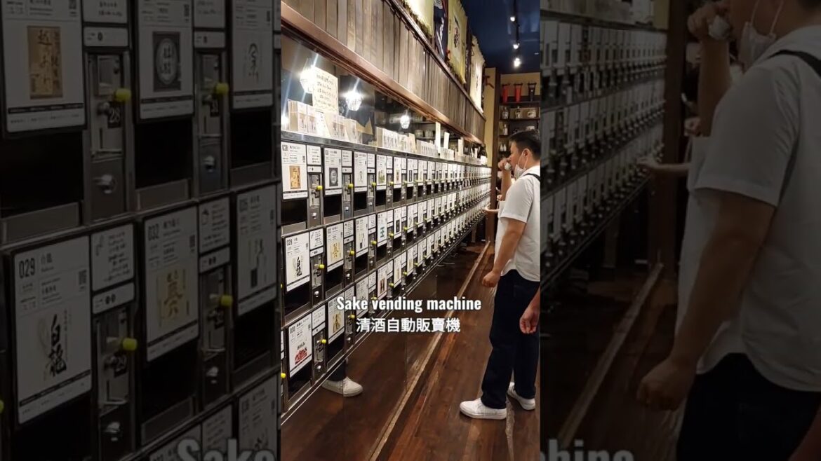 #sake #drink #japan #niigata #travel #日本 #清酒 #新潟 #乾杯 #日本酒 日本新潟車站的清酒自動販賣機，暢飲近百種清酒!