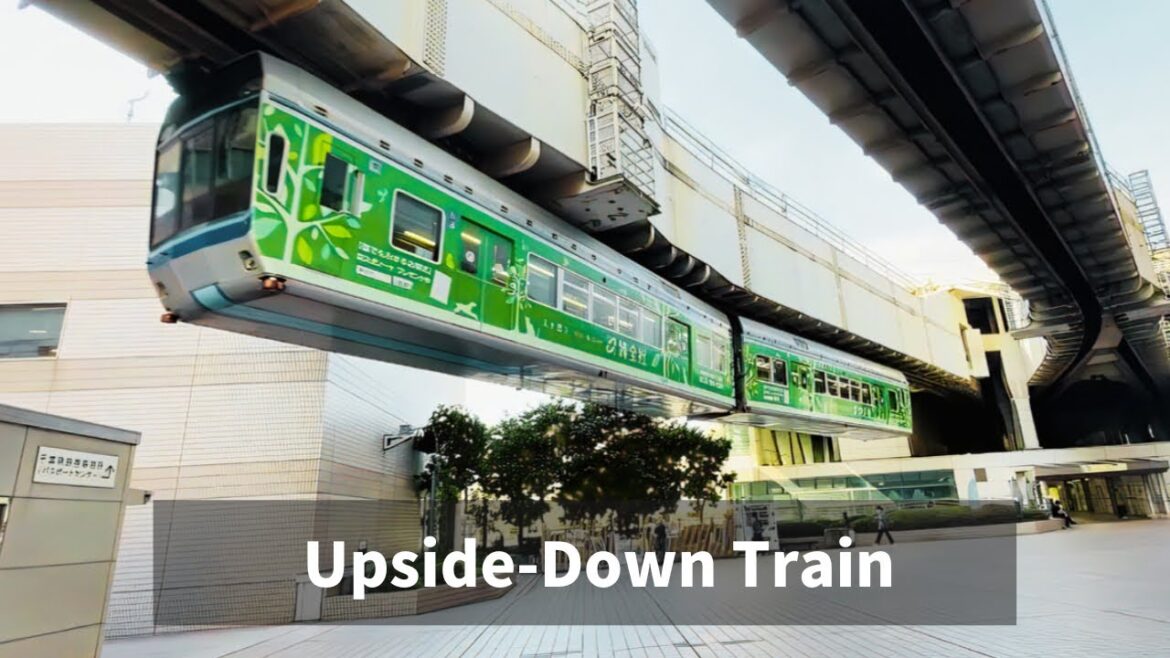 Japan's Scary Upside-Down Train 🇯🇵 | Chiba Urban Monorail