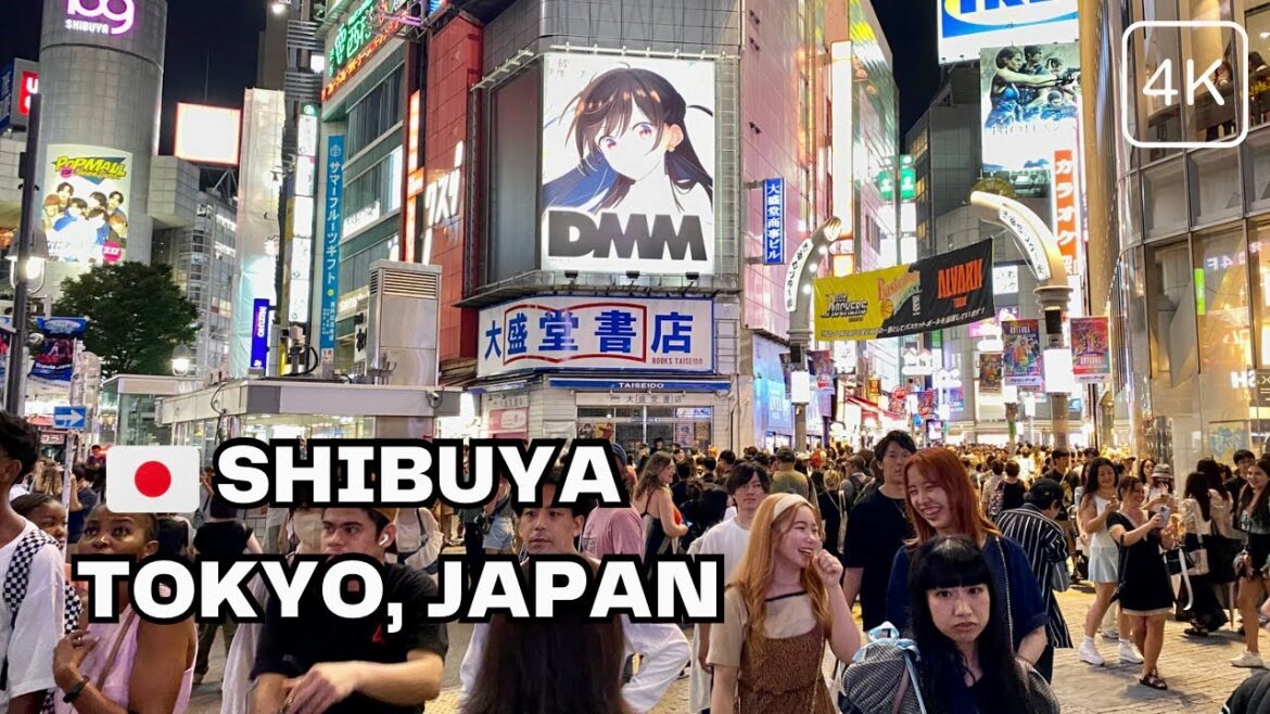 [4K] SHIBUYA TOKYO JAPAN -  Famous Shibuya Crossing | Walking Tour August 2023