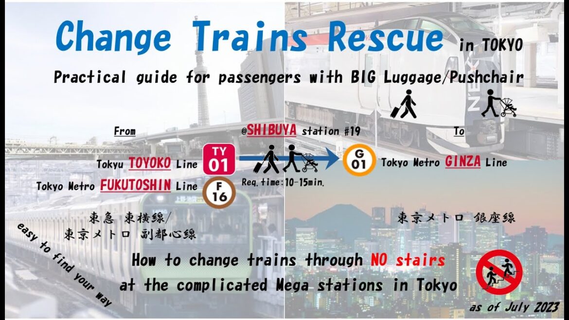 Change Trains Rescue Shibuya #19 from Tokyu Toyoko/Tokyo Metro Fukutoshin Line to Metro Ginza Line