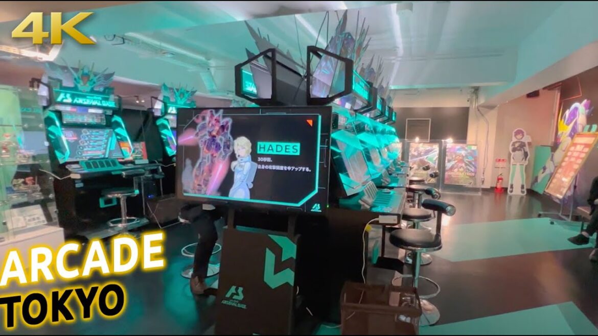Arcade games in Akihabara, Tokyo, Japan [4K]