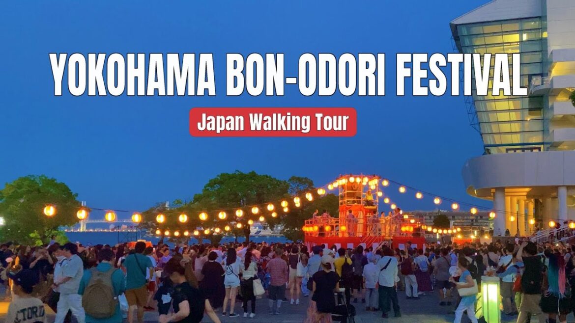 Summer Festibal in Japan Walking Tour -4K-Yokohama Bon-Odori Festival Summer Festibal in Japan Walking Tour -4K-Yokohama Bon-Odori Festival