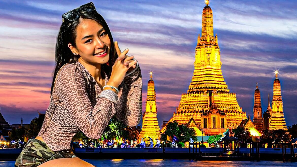 LIVE - Beautiful Thai Lady EXPLORE'S Bangkok's Hidden Temples - Thai Street Food