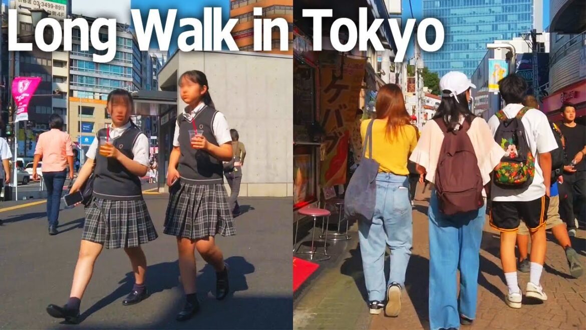 Tokyo Walking Tour - Shibuya, Harajuku, Yotsuya. Hot summer days♪ (July 2023)