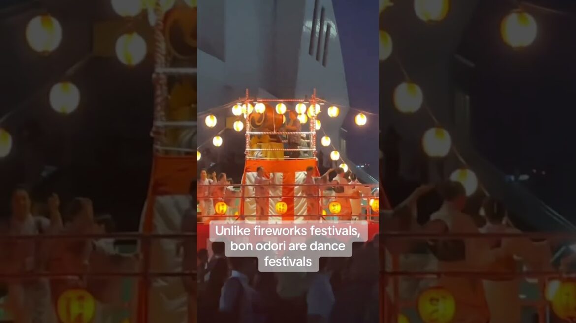 HAVE YOU SEEN A JAPANESE BON ODORI?? #fypシ #travel #japan #tiktok #shortfeed