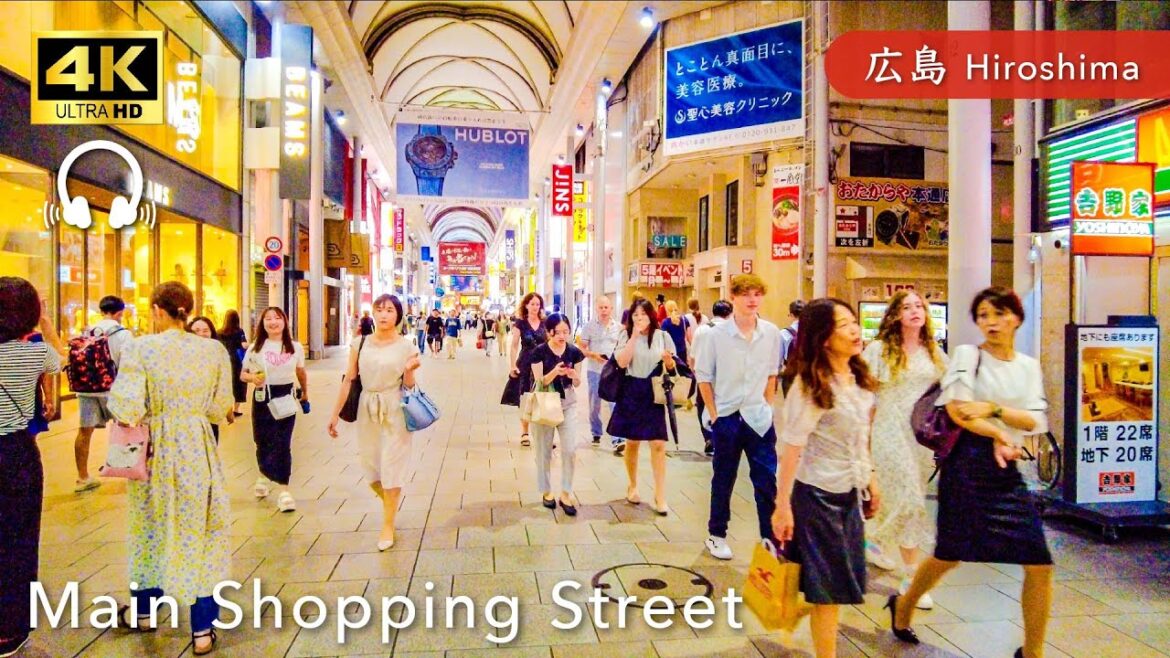 【Hiroshima💖】 Walk Japan – Hiroshima Hondori Shopping Street ASMR 【4K】 【Hiroshima💖】 Walk Japan - Hiroshima Hondori Shopping Street ASMR 【4K】
