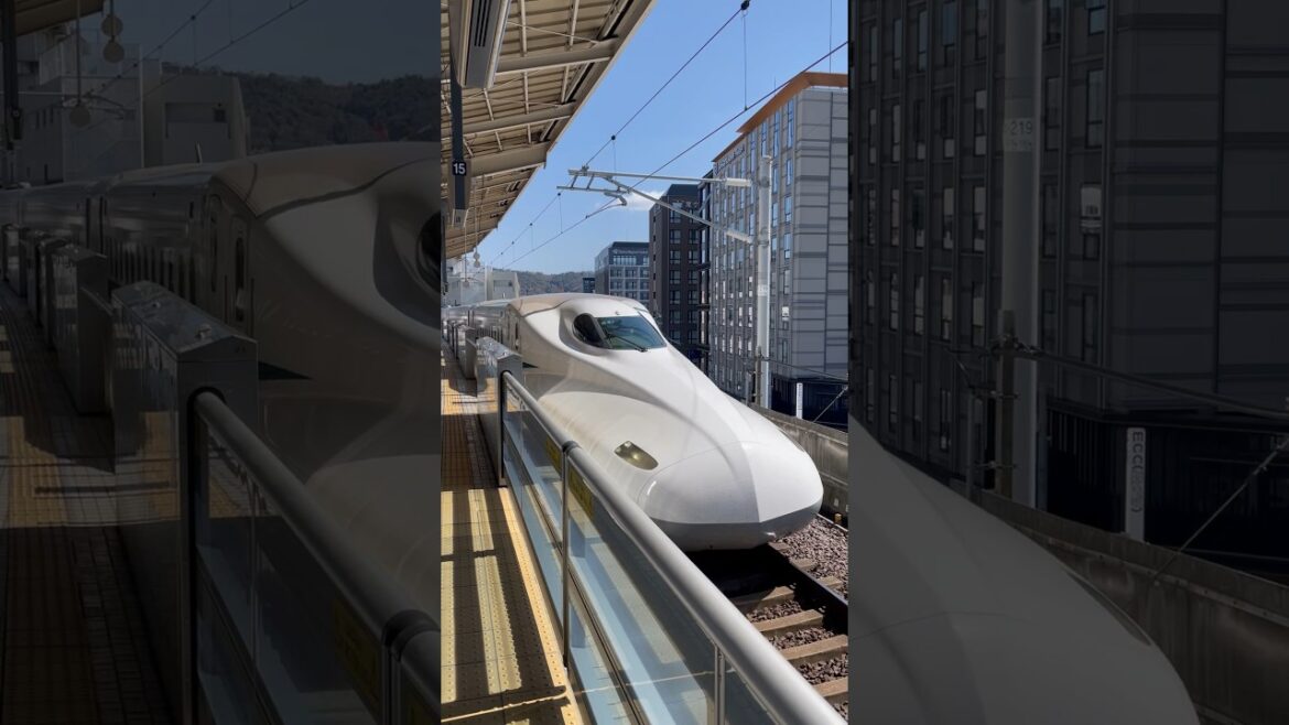 200mph on Japanese Bullet Train!! #travel #japan #tokyo #shorts