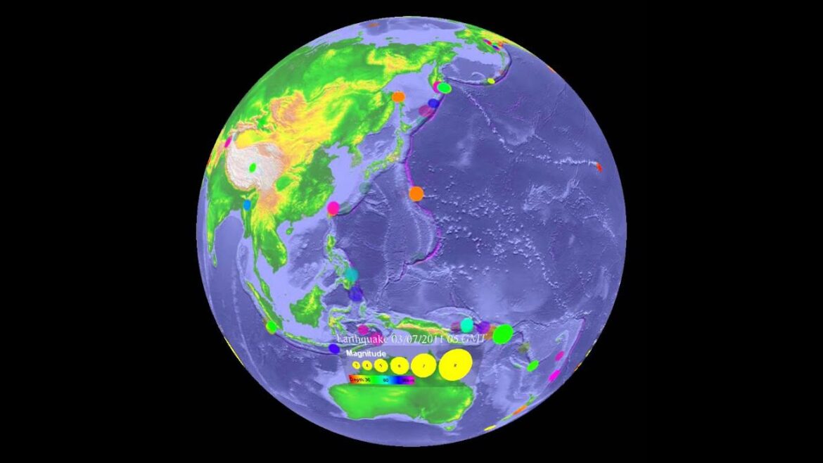 Japan Earthquake and Tsunami Wave Heights, March 11, 2011