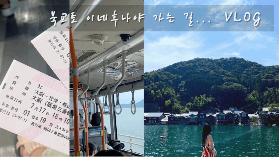 일본여행 | 북교토 물의 도시 이네후나야 가는 길 vlog :: 오사카에서 이네후나야 가는 방법 :: kohaku :: amanohashidate :: ine funaya